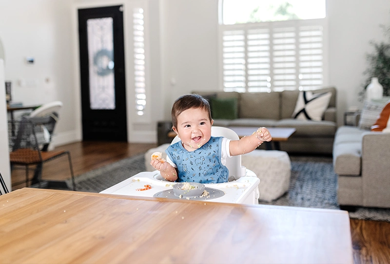 Baby In Highchair